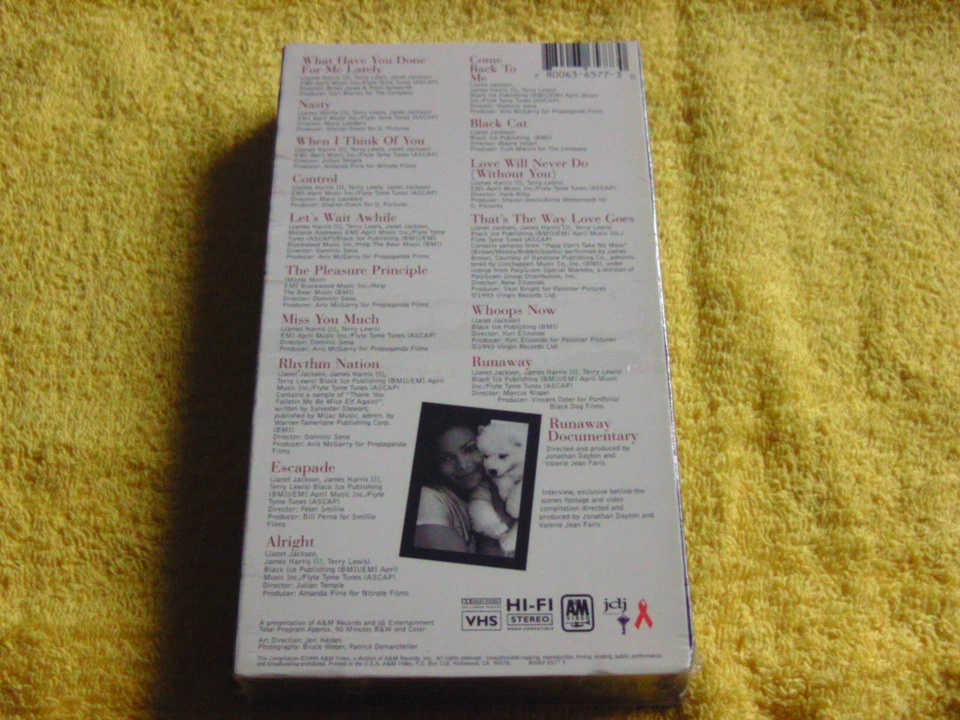 Janet Jackson Design of a decade 1986/1996 VHS Neu - Bild 2 von 2