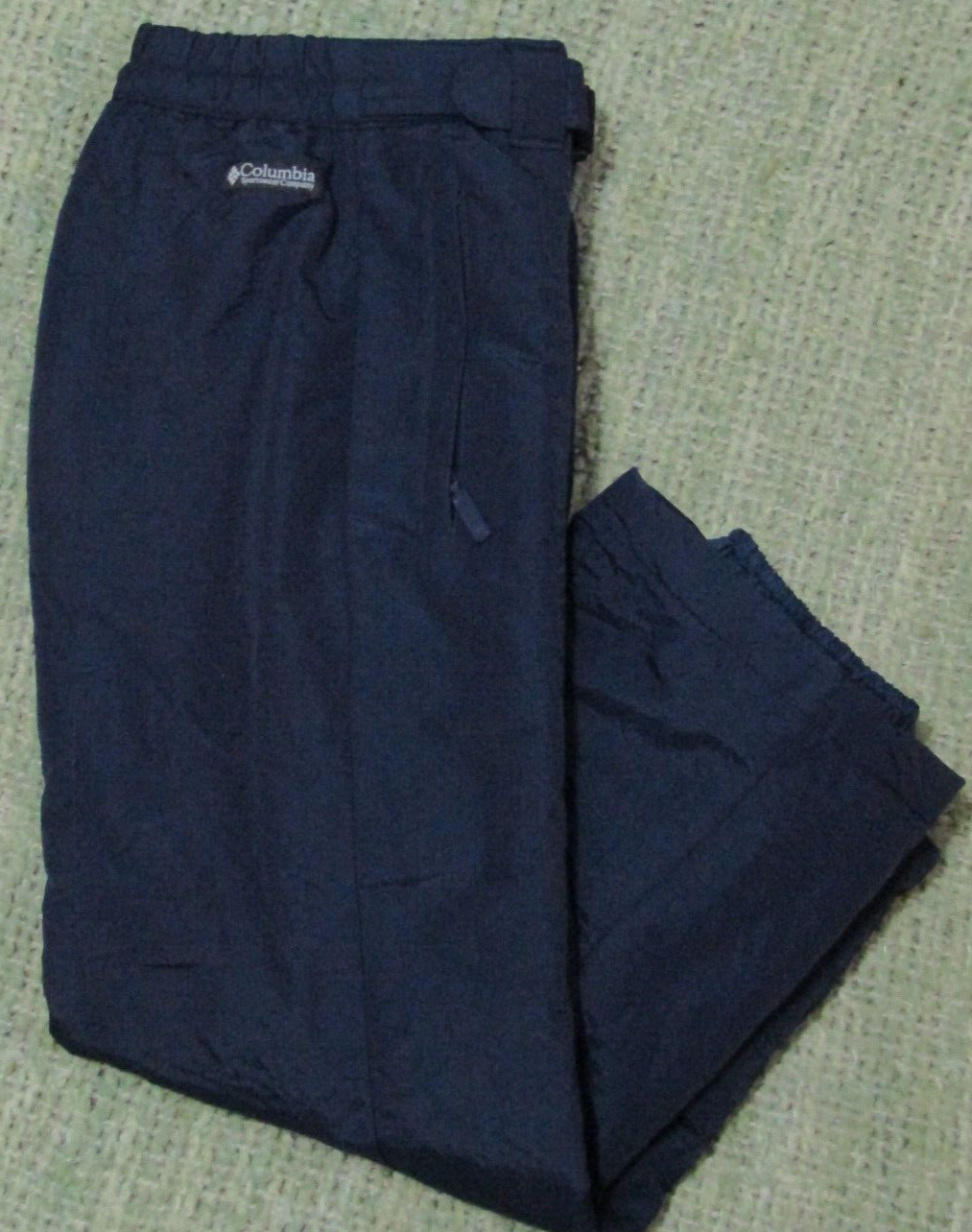 COLUMBIA Snow Ski Pants Kids 7/8 Boys Girls Insulated Navy Blue GREAT