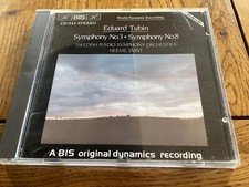 Tubin: Symphony No 3 & No 8. Swedish R.S.O. Neeme Jarvi. BIS Digital 1987. vgc.