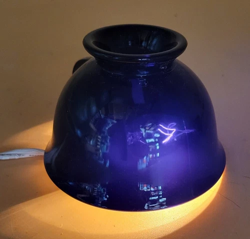 Black Amethyst Depression Glass Tea Cups Set Of 6 Vintage