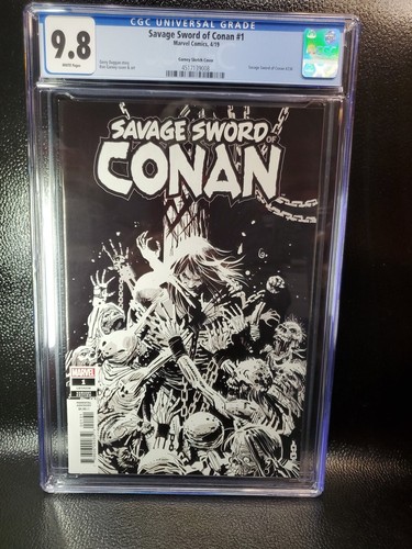 Savage Sword of Conan #1 CGC Graded (9.8-WP) (2019) - Garney Sketch Cover - #236
