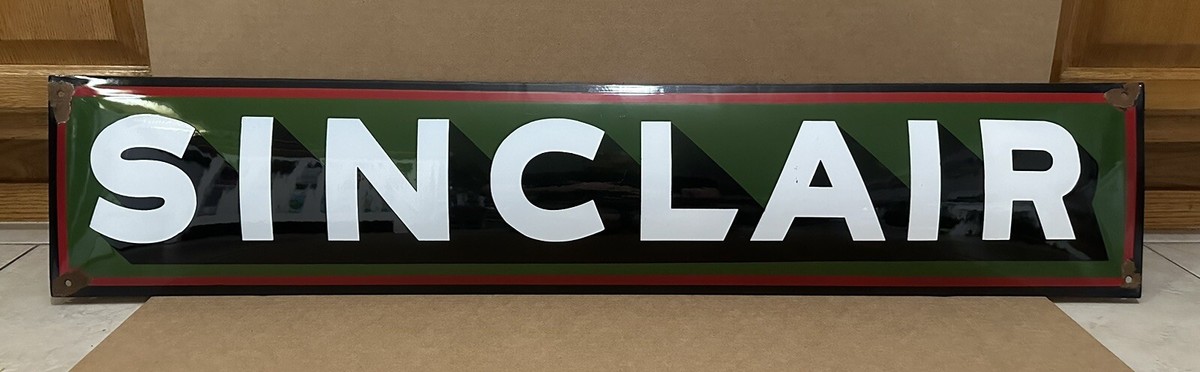 Vintage Porcelain Sinclair Sign | eBay