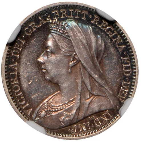 GREAT BRITAIN Proof 3 Pence 1893 NGC PF61 'Victoria'