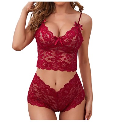 Plus Size Lingerie Set Kleidung Women Halfter-BH Homewear Hree-point Suit Lace