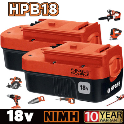 2 Pack 18V for Black and Decker HPB18 18 Volt 4.5Ah Battery HPB18-OPE 244760-00A