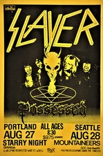Slayer Concert Poster 12"x18" FREE SHIPPING