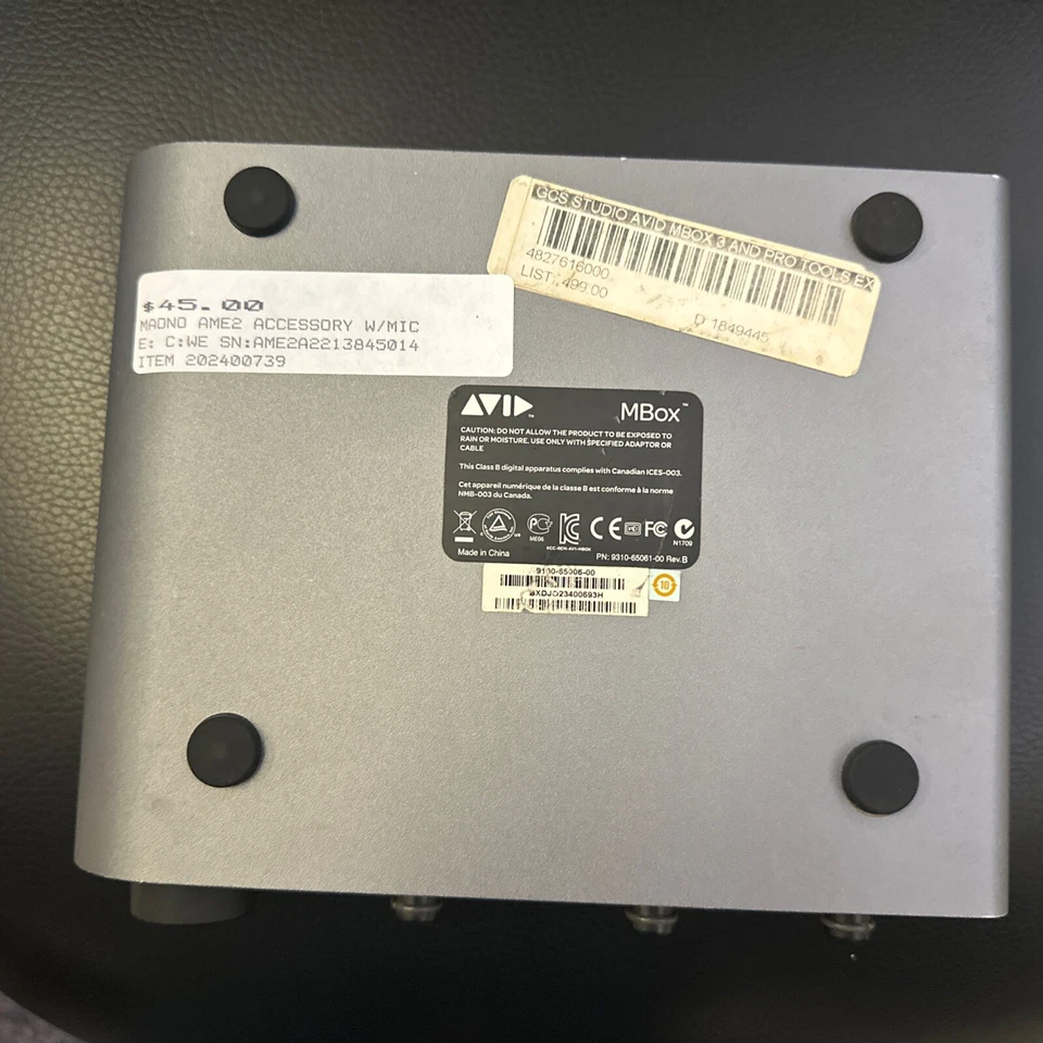 AVID Mbox Mini USB Audio Interface 9100-65006-00 - without software - Image 3 of 4