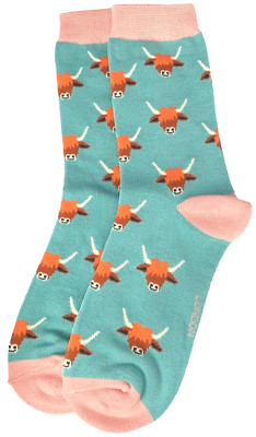 Damensocken Damen Duck Egg blau grün Fun Neuheit Größe 4 - 7
