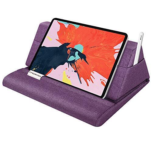  Tablet Pillow Stand, Soft Bed Pillow Holder, Fits up to 11" Pad, Fit Purple