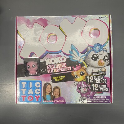 TIC TAC TOY XOXO Exclusive GLITTER FRIENDS with 12 Glitter