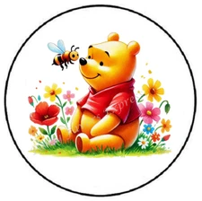 BEAR SPRING FLOWERS BEES ENVELOPE SEALS LABELS STICKERS PARTY FAVORS