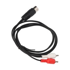 DIN 7PIN Male to 2 Male Cable Double Shielding Free Bending 2 Sound