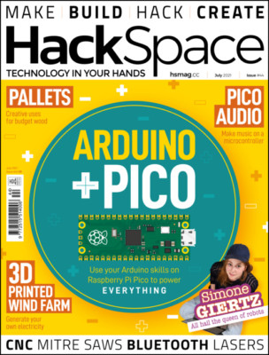 Hack Space Magazine July 2021 Issue 44 ARDUNO + PICO Audio HackSpace
