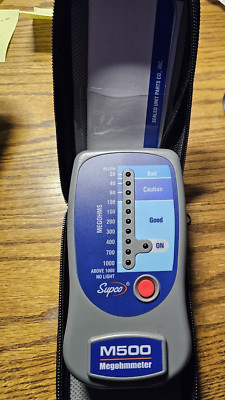 SUPCO M500 MEGOHMMETER  WITH CASE.  New No packaging. 