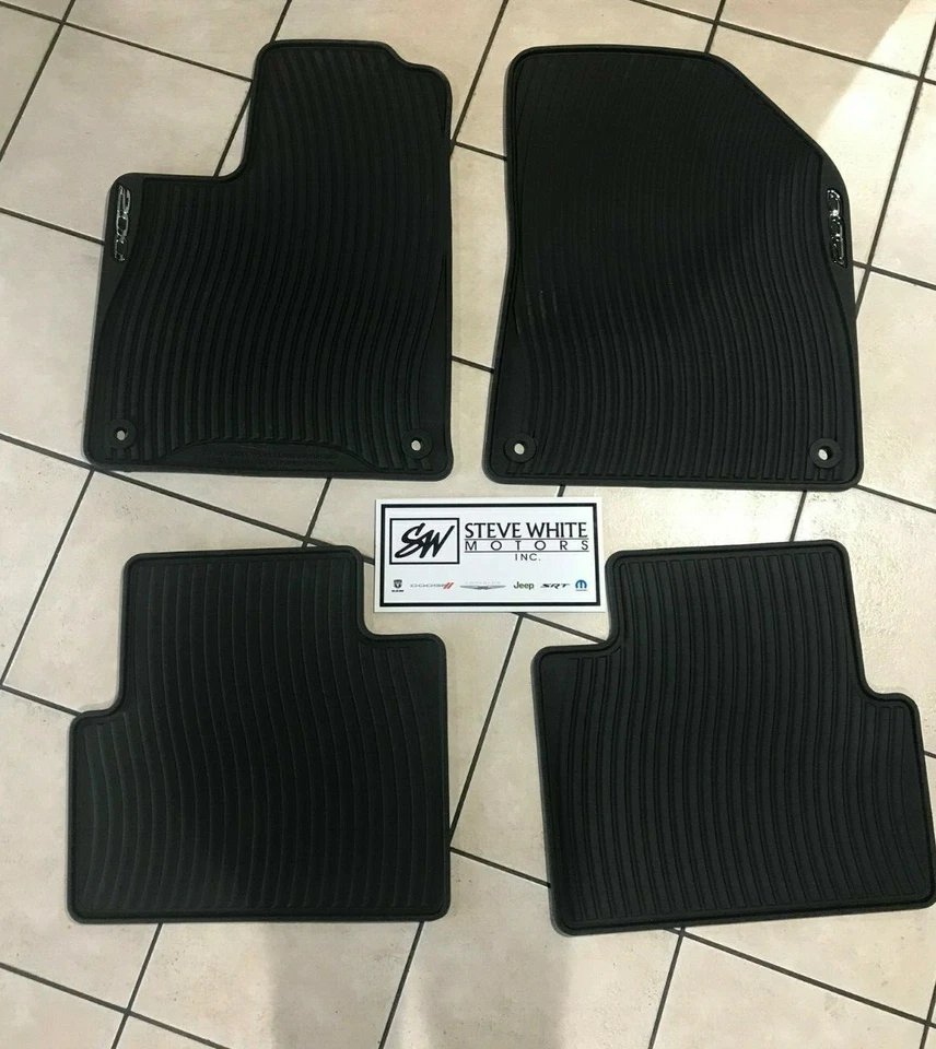 15-16 Chrysler 200 Black All Weather Floor Mats Set of 4 Factory Mopar New Oem - Изображение 2 из 4