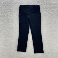 Quince Pants Womens Small Black Ultra-Stretch Ponte Straight Leg Preppy Office