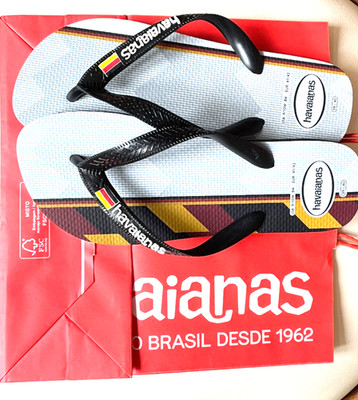 Havaianas Flipflops frisch aus Brasilien Deutschland Edition zur WM Gr. 41/42