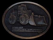 TI07122 NOS VINTAGE 1980s DRESSER CONSTRUCTION MINING EQUIPMENT BUCKLE