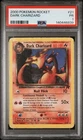 2000 POKEMON ROCKET #21/82 DARK CHARIZARD PSA 1