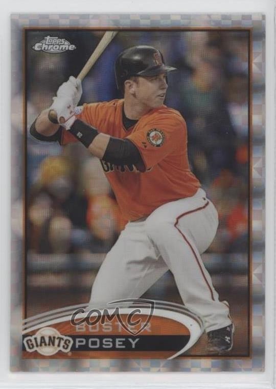 2012 Topps Chrome X-Fractor Buster Posey #24 b2r