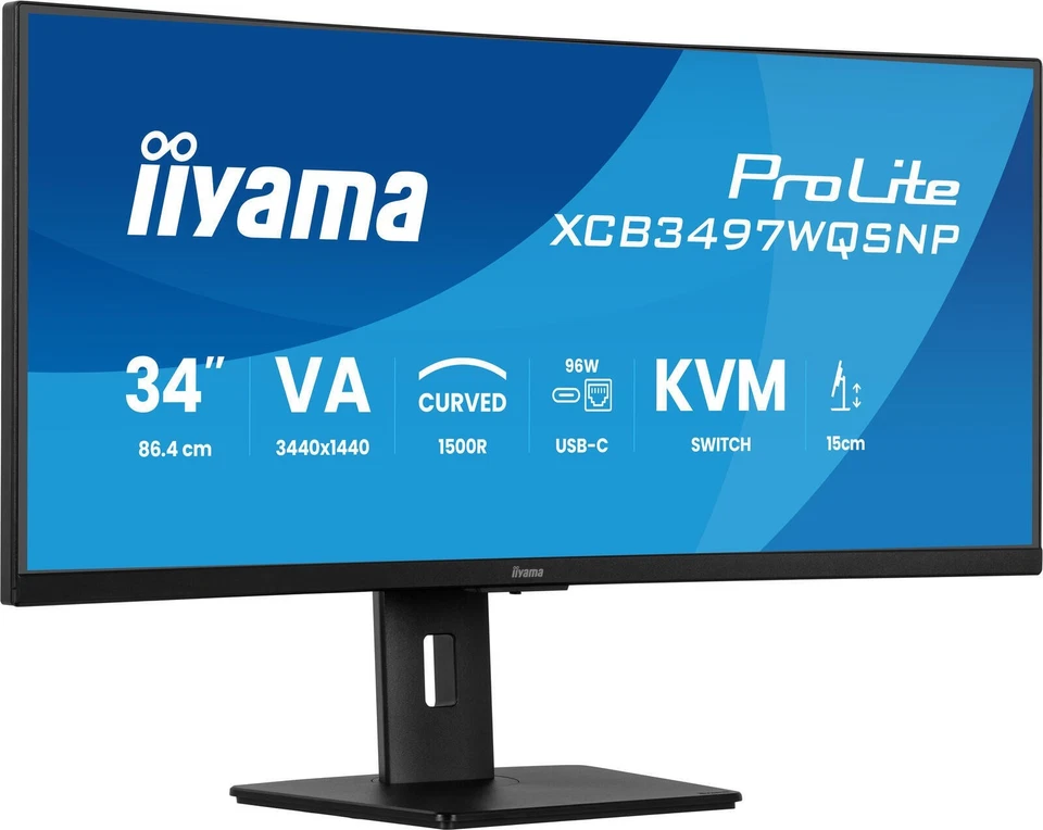 iiyama ProLite XCB3497WQSNP-B1 Curved UWQHD Monitor (34") Lautsprecher - NEU - Bild 2 von 4