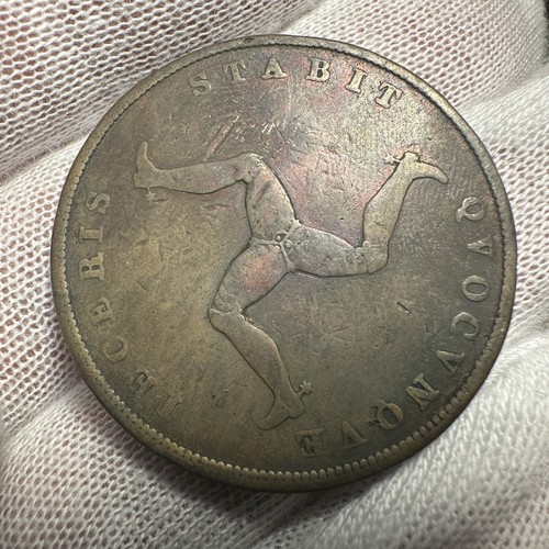 1839 Isle of Man 1/2 Penny Victoria - Picture 4 of 4