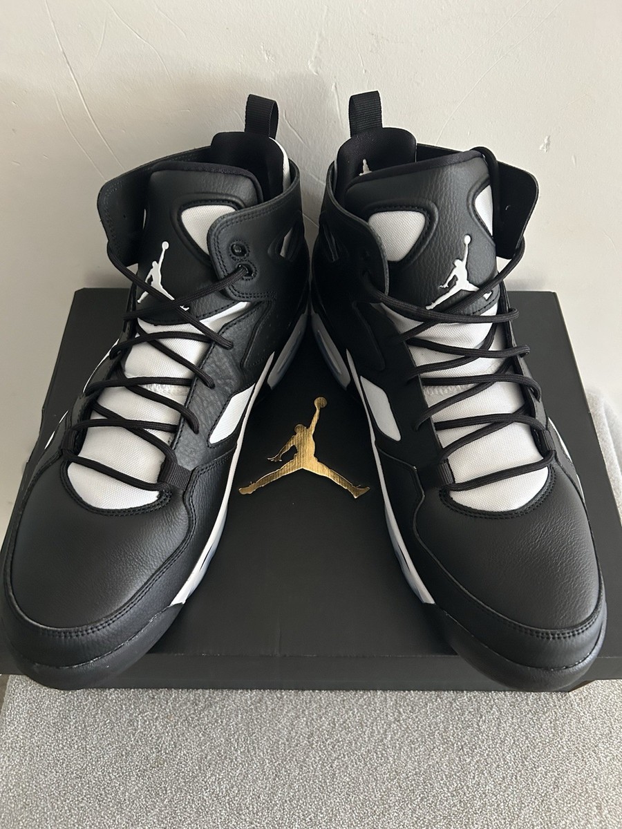 Size 12.5 - Air Jordan Flight Club 91 Black White for sale  display picture 2