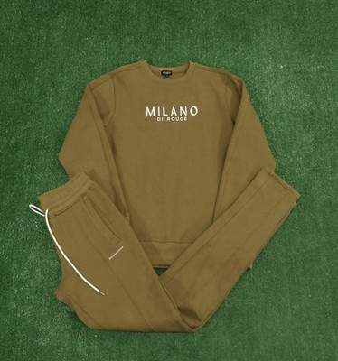 Milano Di Rouge Sweatsuit Green Medium Sweatshirt & Pants Set AA69