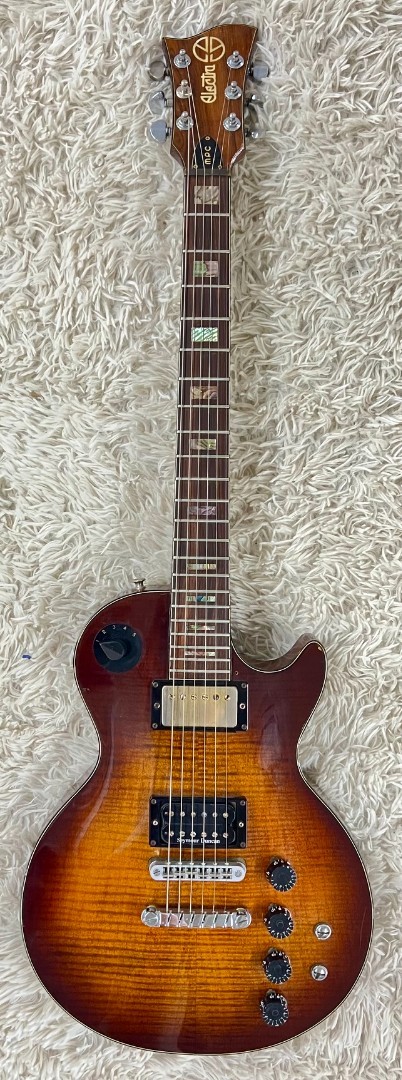 Electra MPC LP Style X350 Single Cutaway Antique Sunburst Electric Guitar + Case