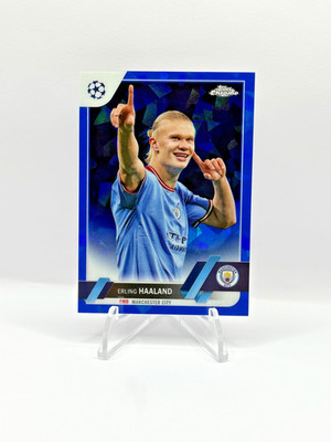 Erling Haaland 2023 Topps Chrome IMAGE VARIATION SAPPHIRE REFRACTOR SP - LEGEND