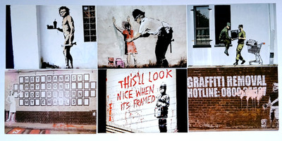 Seltene Banksy Moedik Postkarten Buch Karten, Bände 1 & 2 - Sets auswählen (6-8 Karten/Set)