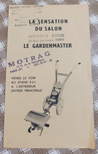 ancien deplant publicitaire le motoculteur gardenmaster