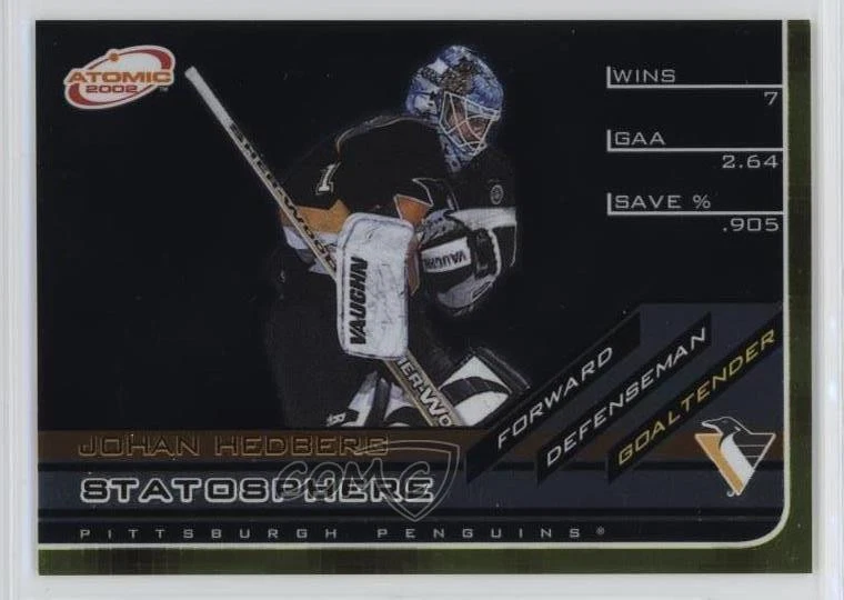 Johan Hedberg trading card