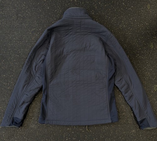 Relwen Jacket Mens Sz S Vertical Insulator Quilted Full Zip Blue - Picture 2 of 7