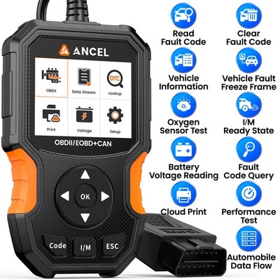 ANCEL AS300 OBD2 Code Reader Car Scanner Turn Engine Light Off Diagnostic Tool