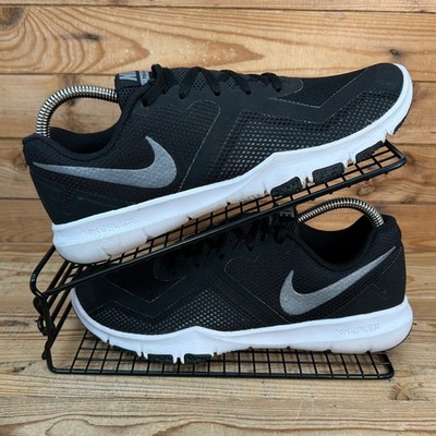 Nike Turnschuhe Herren Größe UK 7,5 Flex Control 2 schwarz weiß Run Gym Minimal Schuhe