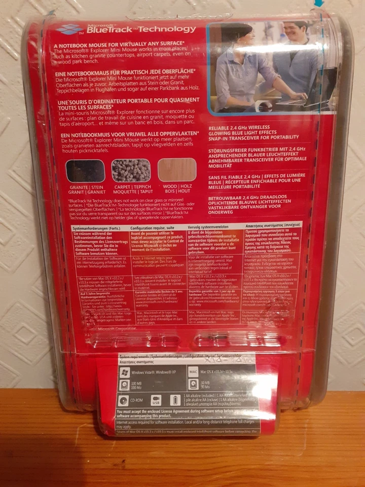 Microsoft Explorer Mini Maus Originalverpackt Old Stock Model 1363 - Bild 3 von 4