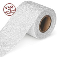 Fiberglass Chopped Strand Mat Roll, 1.5 oz, 4 in x 5 Yards, 4" x5Yards, white