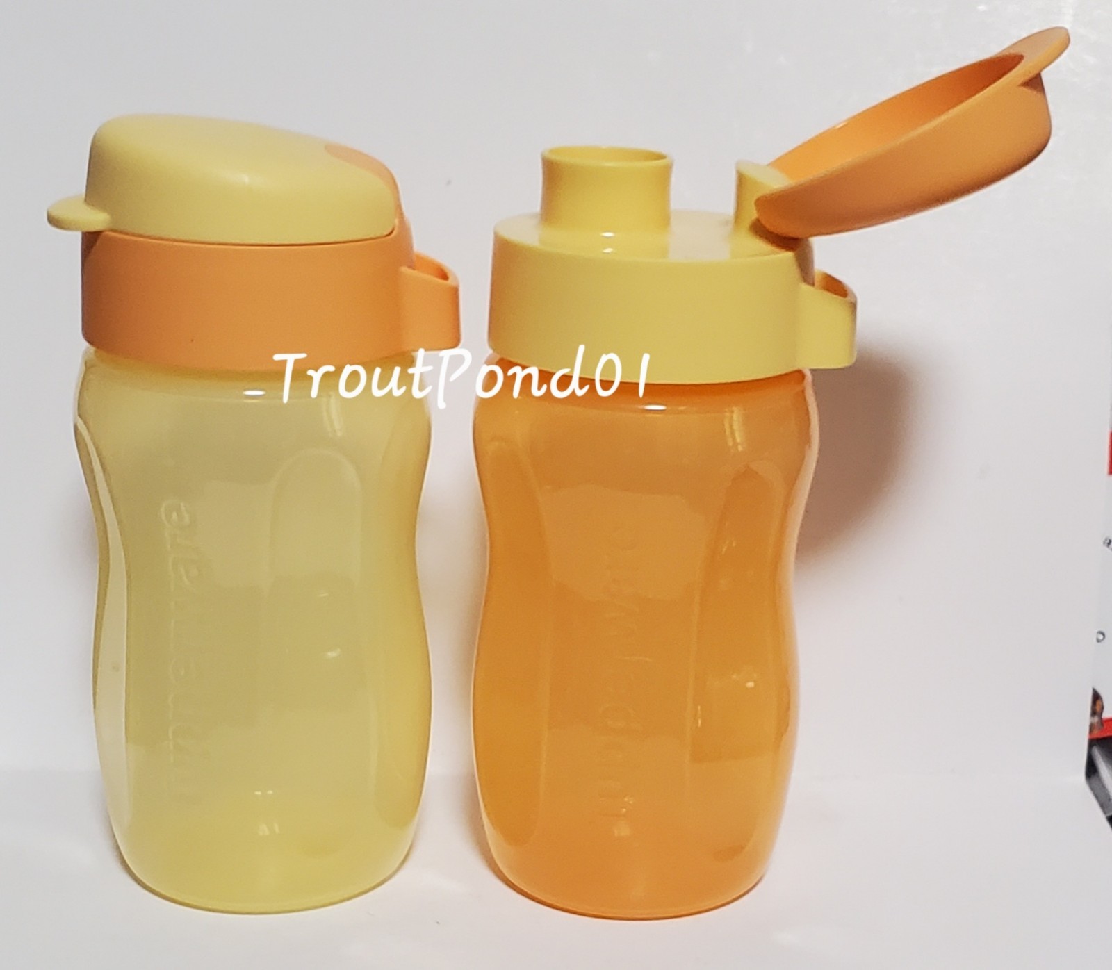 10.5 Oz  Water 310 Ml Bottle Set Of 2 Orange And Yellow
