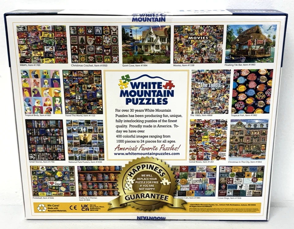 Rompecabezas de fiesta de patinaje de montaña blanco 1000 piezas más grandes 24 x 30 nuevo Foto 2 de 4