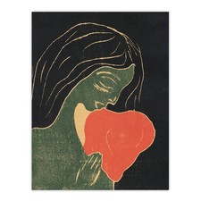 The Heart Hjertet Painting Munch Vintage Wall Art Print Poster