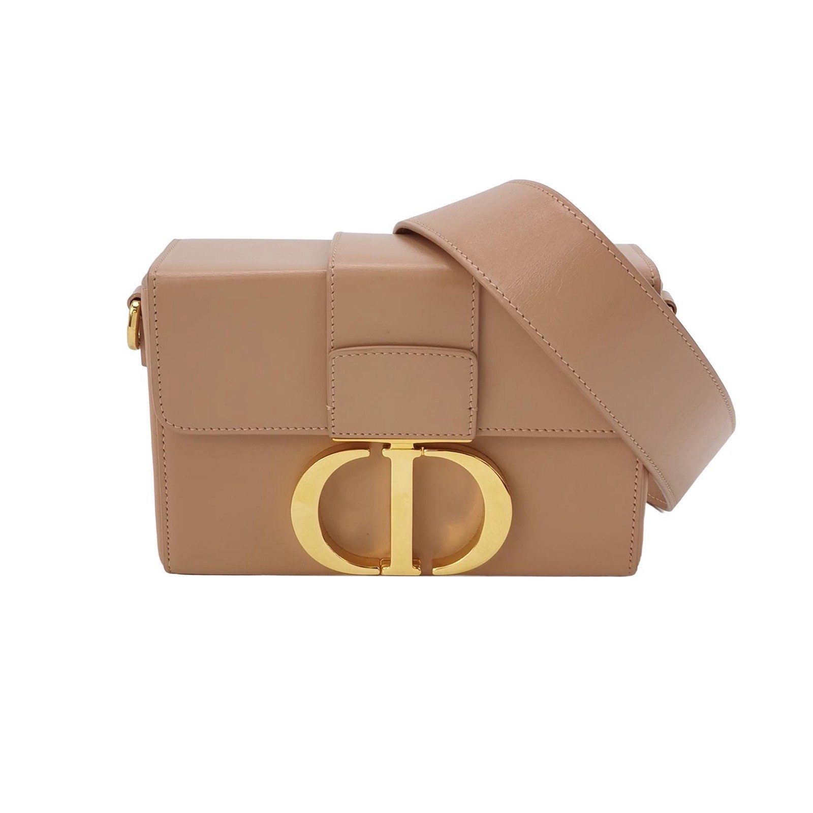 Christian Dior 30 Montaigne Flap Bag Leather Neutral authentic