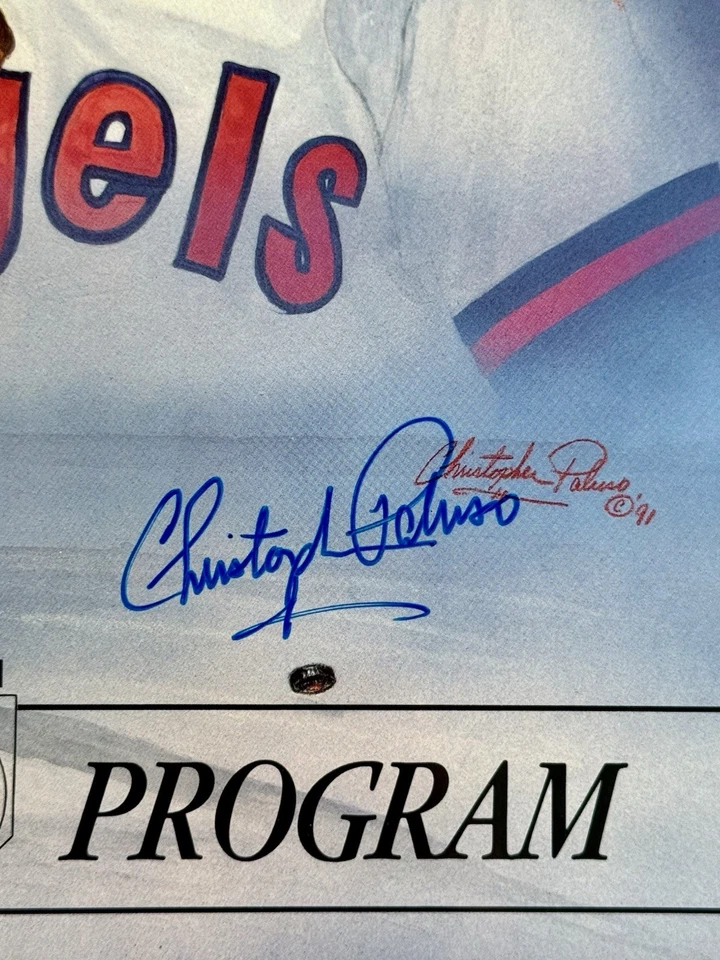 1991 Legends Program Anaheim Rod Carew Cover – Hank Aaron, Starr, HOF - Image 3 of 4