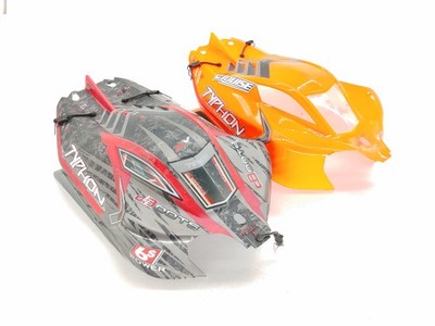 *2-PACK* Arrma Typhon 6S 1/8 Buggy Body 1 OG Stock, 1 Custom Painted Orange
