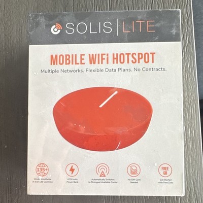 Solis Lite 4G LTE Global WiFi Hotspot Powerbank Mobile Router Orange