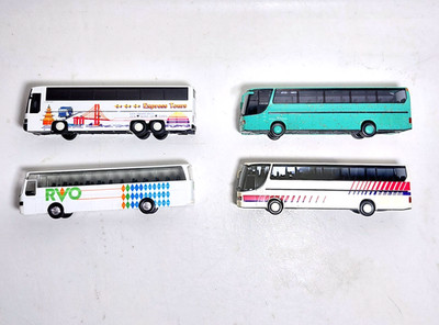 HO 1:87 Kässbohrer Setra Bus Lot of 4 Rietze S 315 S 215 HDH Plastic