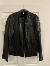 Diesel Man Leather Jacket Large Mens