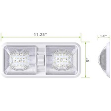 RV LED Ceiling Light Fixture 48 LEDs Natural White 12V