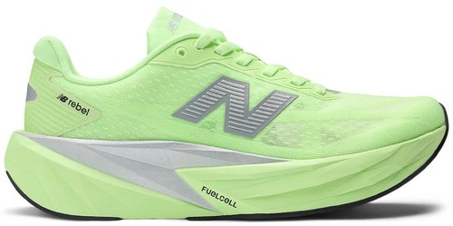 Women's New Balance FuelCell Rebel v5, Lab Green/Silver/White, 8.5
