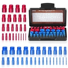 52PCS Thread Checker, Nut and Bolt Thread Checker, Thread Checker Kit in Stan...